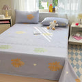 Axyaa Cotton Coarse Cloth Bed Sheet Set, Soft Mat & Quilt - Single/Double, Print, Washable