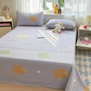 Axyaa Cotton Coarse Cloth Bed Sheet Set, Soft Mat & Quilt - Single/Double, Print, Washable