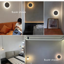 Natural Stone Art Wall Lamp Bedroom Sconce LED Light - Axyaa Decor