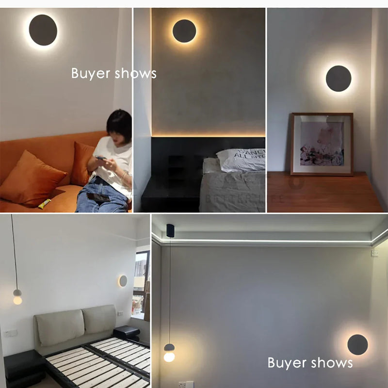Natural Stone Art Wall Lamp Bedroom Sconce LED Light - Axyaa Decor
