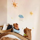 Axyaa Watercolor Whale Wall Decals - Ocean Animal Stickers for Nursery and Kids Room