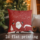 Axyaa Santa & Reindeer Pillow Covers - Festive Home Decor for Sofa, Bedroom, Car