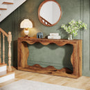 Axyaa Farmhouse Console Table with Storage, 63 Inches, Behind Sofa, Entryway Sofa Table