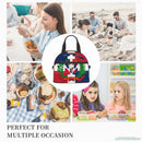 Axyaa Dominican Republic Flag Insulated Lunch Bag for Work, School, and Picnics