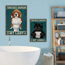 Axyaa Funny Butt Napkins Poster for Home Hotel Cafe Decor