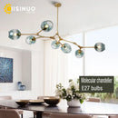 Axyaa Nordic Luxury Glass Chandelier for Living Room Bedroom Villa