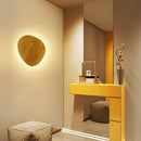 Axyaa Round LED Wall Lamp: Modern Nordic Wood Sconces for Home Decor