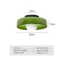 Axyaa Cream LED Ceiling Lamp Single Head Minimalist Nordic Design
