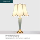 Axyaa Brass Ceramic Table Lamp Modern Luxury Decor for Home Living Room