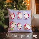 Axyaa Merry Christmas Santa Pillows - Sofa, Bedroom, Car Cushion Cover