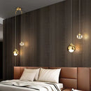 Axyaa Crystal Pendant Light: Modern & Luxury Bedroom Hanging Lamp