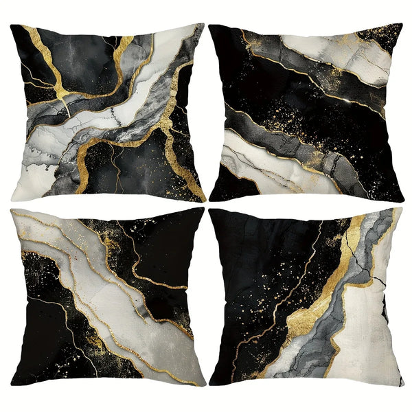 Luxurious Marble Print Pillowcase by Axyaa for Stylish Home Decor