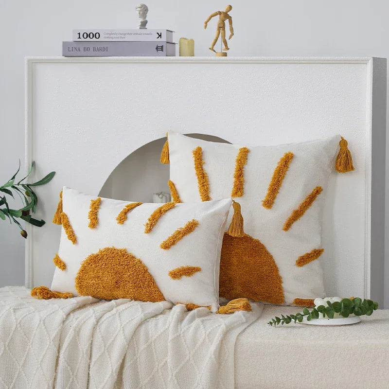 Axyaa Tufted Decorative Cushion Cover Set for Living Room Bedroom Decor