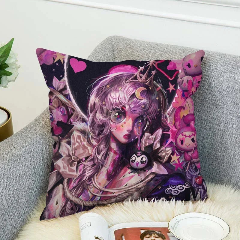 Axyaa Art Decor Pillow Cover 45x45 for Home & Car Decor