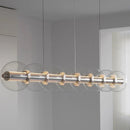 Axyaa LED Pendant Chandelier: Stylish Indoor Ceiling Lighting for Living Room Decor