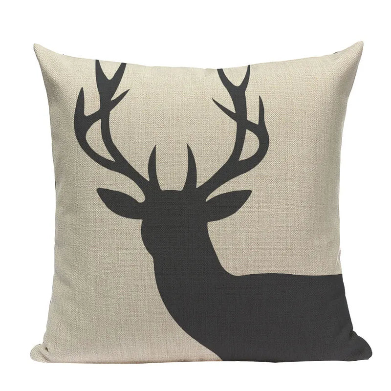 Axyaa Nordic Wildlife Cushion Covers 45x45cm Square Printed Pillow Case
