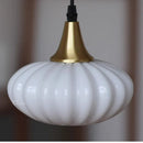 Axyaa Glass Pumpkin LED Pendant Light Hanging Lamp Pendant Lamp Copper E27