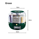 Axyaa 6 Grid Rice and Grain Dispenser Container