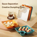 Axyaa Japanese Serving Plates with Divided Sections for Dipping Sauces