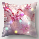 Axyaa LED Christmas Pillowcase with Garland Color Ball Pattern