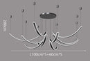 Modern Pendant Lights for Dining Room - Axyaa Ceiling Chandeliers LED Indoor Lighting