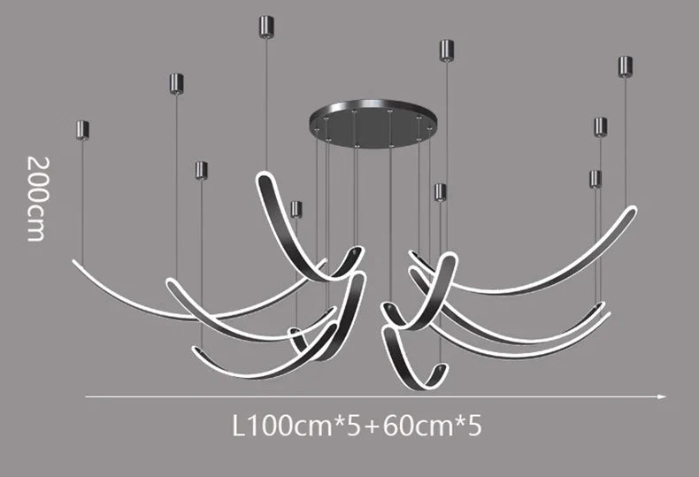 Modern Pendant Lights for Dining Room - Axyaa Ceiling Chandeliers LED Indoor Lighting