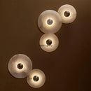 Axyaa Marble Circular Wall Lamp Nordic Minimalist LED Lights