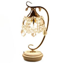 Axyaa Iron Art Desk Lamp LED Dimmable Nordic Modern Luxury Crystal Table Light