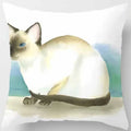 Siamese Cat Print Pillowcase for Home Sofa Decor by Axyaa