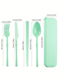 Axyaa Plastic Tableware Set for Picnics, Camping, Student Supplies