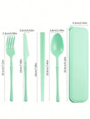 Axyaa Plastic Tableware Set for Picnics, Camping, Student Supplies