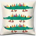Colorful Animals & Geometric Desert Cushions Pattern Cover by Axyaa