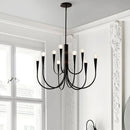 Axyaa Modern Gold Chandelier: Nordic Metal LED Chandelier Lighting for Living Room, Kitchen, Restaurant