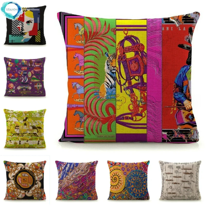 Luxury Abstract Art Pattern Pillow Cover by Axyaa - 45x45cm