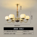 Axyaa Rustic Nordic Fabric Pendant Light LED Hanging Chandelier