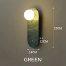 Axyaa Nordic Marble LED Wall Lamp for Home, Hotel, and Bedside Lighting