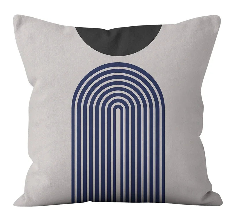 Nordic Abstract Geometric Lines Pillowcase for Home Decor - Axyaa