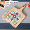 Axyaa Acacia Wood Trivet Heat Resistant Plate Mat - Wooden Tableware
