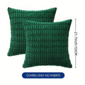 Axyaa Striped Corduroy Throw Pillow Covers - Boho European Style for Home Decor