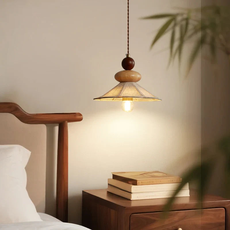 Axyaa Wood Pendant Chandelier for Home Decor and Mood Lighting