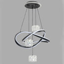 Axyaa Crystal Chandelier | Luxury Living Room and Dining Room Pendant Light