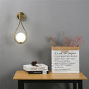 Axyaa Glass Ball Wall Lamp, Nordic Modern Design, LED Decorative Lighting for Living Room