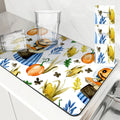 Axyaa Halloween Drying Mat for Kitchen Counter and Tableware, Non-Slip and Absorbent
