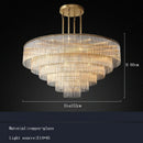 Axyaa Nordic Luxury Glass Bar Chandeliers - Large Hanging Lamps for Home & Hotel
