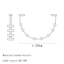 Axyaa Leather LED Pendant Chandelier for Modern Living Room & Dining Area