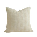 Axyaa Cream Jacquard Throw Pillow Cover Nordic Style Cushion Sofa Decor Pillowcase