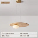 Axyaa Wooden Glass Ball Pendant Light - Modern Nordic Living Room Kitchen Dining Decor