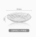 Axyaa Glass Fruit Plate Modern Living Room Snacks Firm Fruit Plate