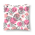 Axyaa Flower Print Nordic Pillowcase - 45x45CM Decorative Sofa Cushion Cover