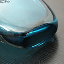Axyaa Ocean Blue Glass Vase: Artificial Flower Room Decor
